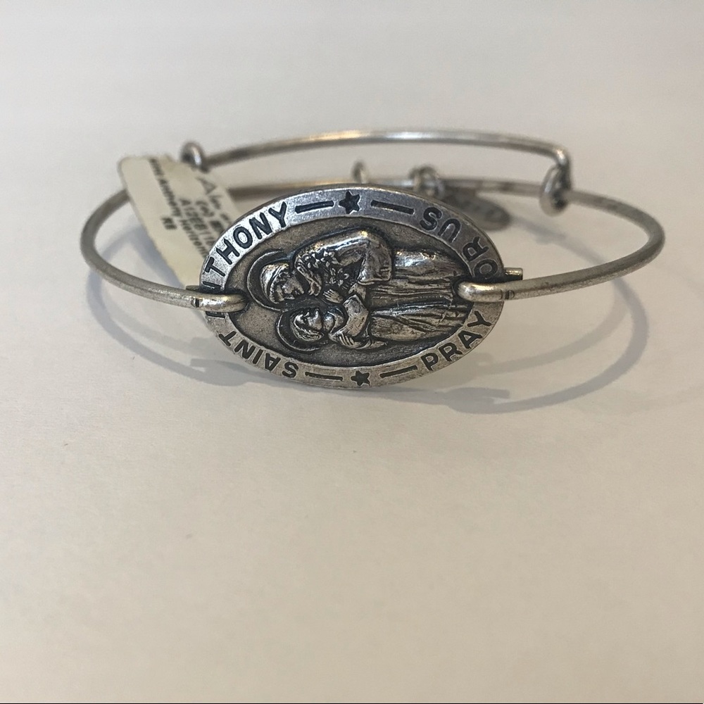 RARE ALEX ANI SAINT ST. ANTHONY SILVER BRACELET
